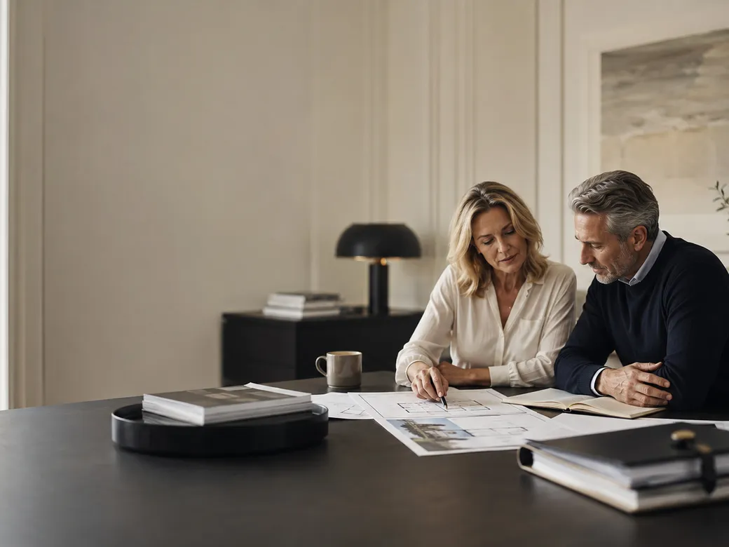 Couple reviewing an estate plan representing Alaska spousal trust planning