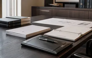 Trust documents and planning records arranged for review